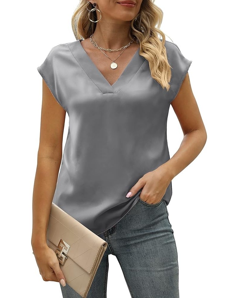 Blusa de seda con cuello en...