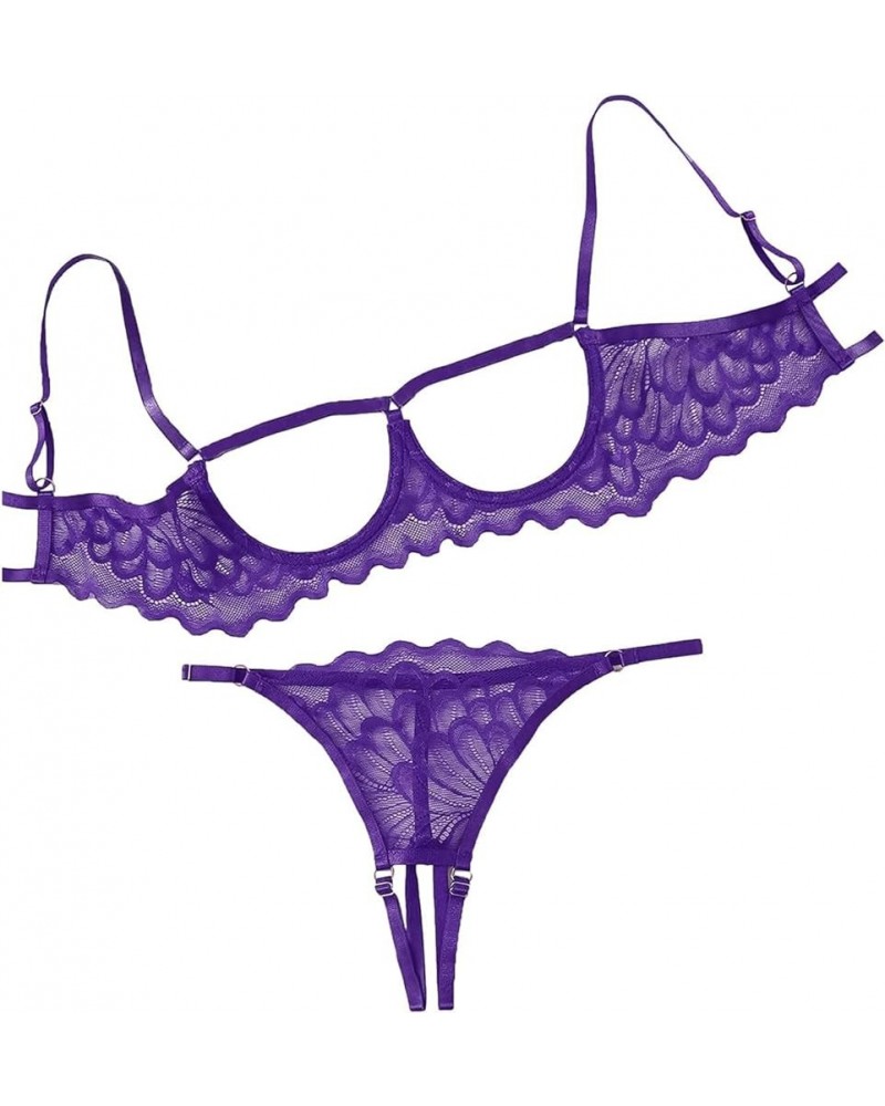 Sexy Underwire Floral Lace...