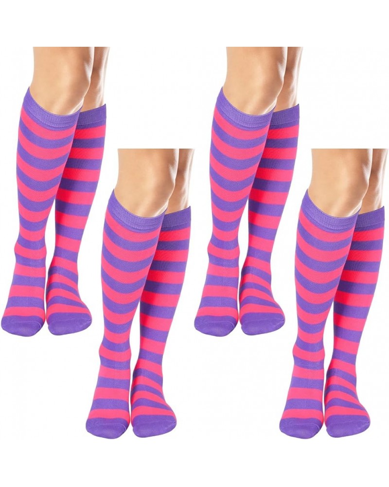 4 Pair Colorful Striped...